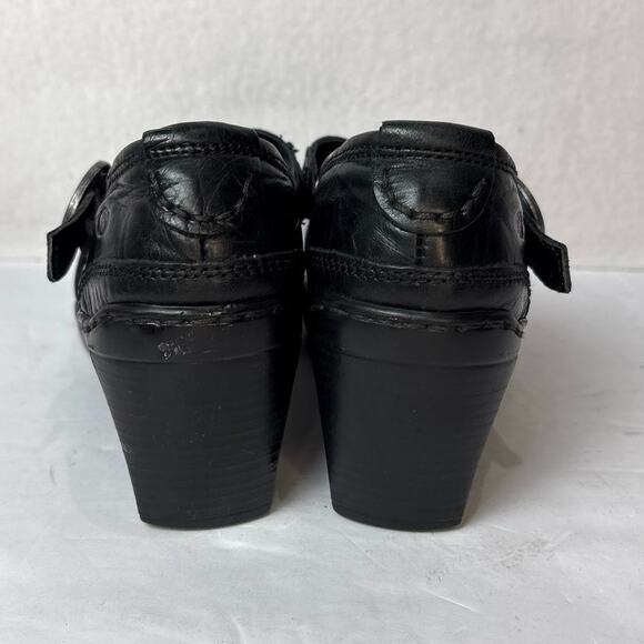 Josef Seibel Marissa Black Leather Mary Jane Heel Pump Shoes Size US 7-7.5 - Picture 3 of 10
